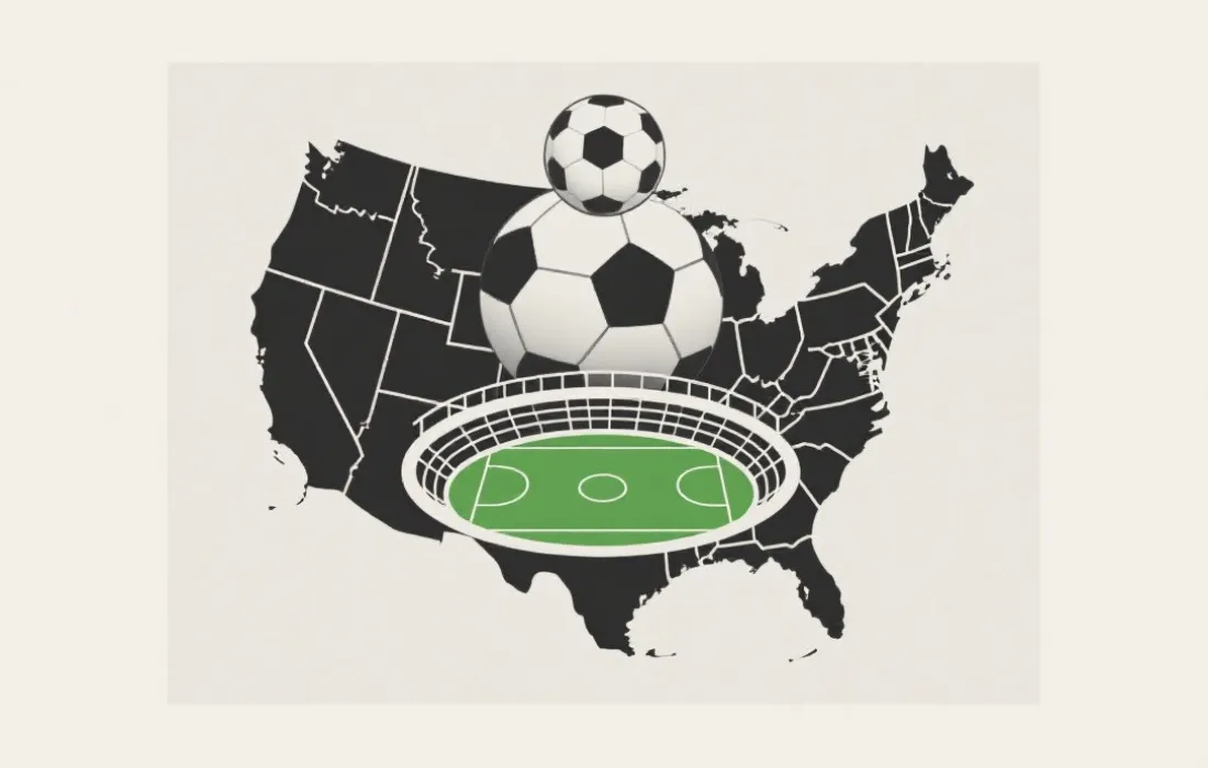 北美世界杯场馆示意