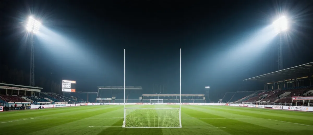 世界杯体育场与灯光的示意图